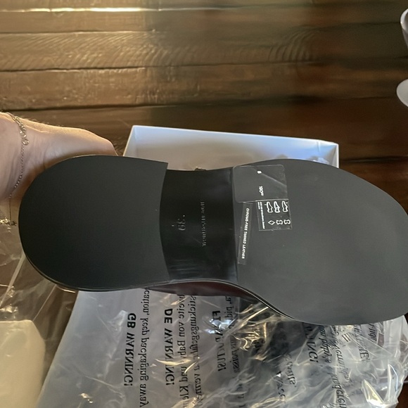 NWT COS CHUNKY LEATHER MARY-JANE SHOES BORDEAUX or BURGUNDY - Picture 7 of 7